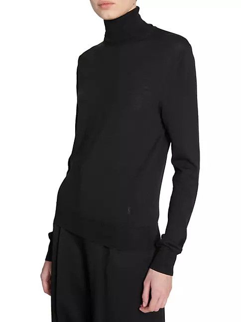 Saint Laurent Paris o1bcso1str0924 Turtleneck Sweater in Black Size US L / EU 52-54 / 3 - 7 Thumbnail
