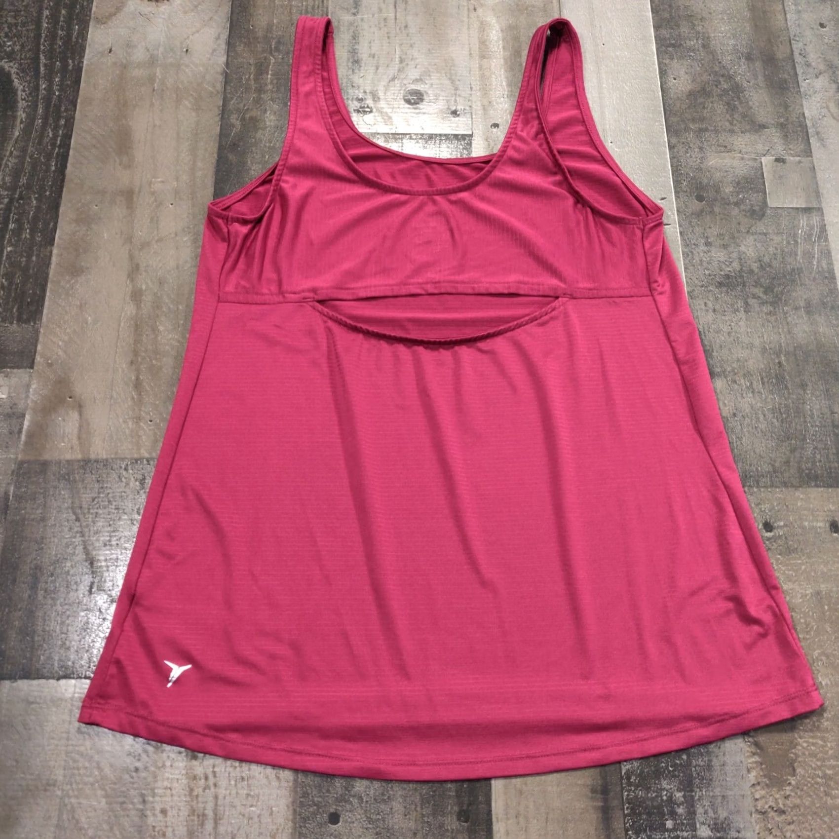 Old Navy Old Navy Active Tank Women M Medium Pink Go-Dry Loose Fit Back Cutout Sleeveless Size ONE SIZE - 2 Thumbnail
