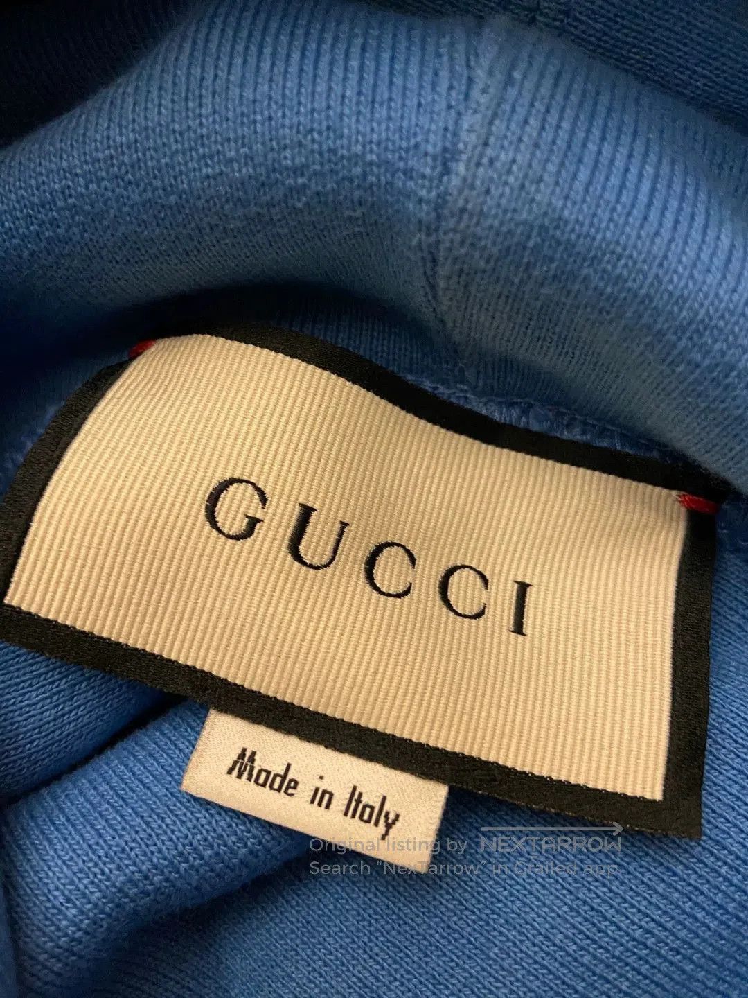 Gucci gucci blue hoodie with logo and stars. Size US L / EU 52-54 / 3 - 6 Thumbnail