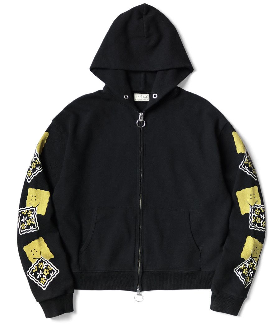 Kapital KAPITAL GYM Hoodie PECKISH RAINBOWY black full zip new Size US M / EU 48-50 / 2 - 3 Thumbnail