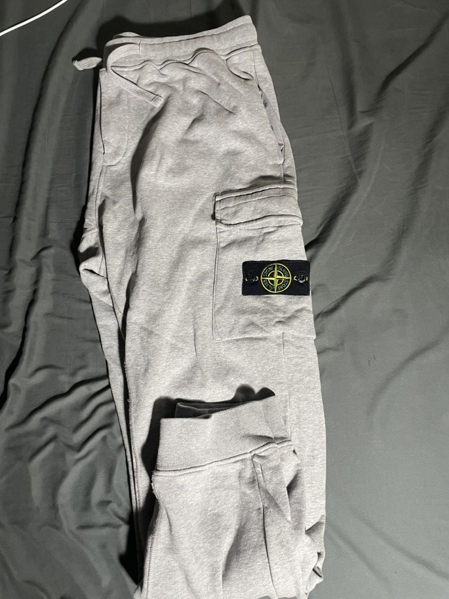 image of Stone Island Sweatpants in Grey, Men's (Size 38)