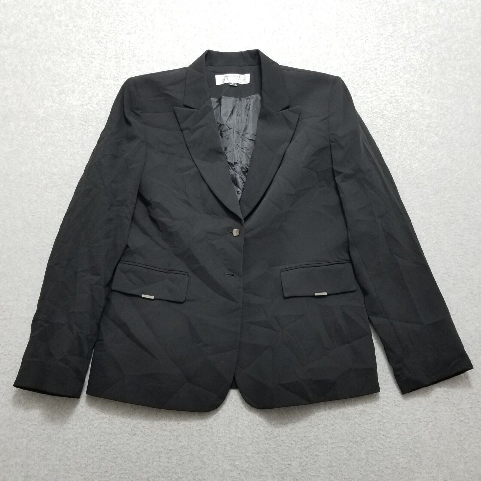 Other Tahari Blazer Womens 8 Black Pockets Buttons Casual Size M / US 6-8 / IT 42-44 - 1 Thumbnail