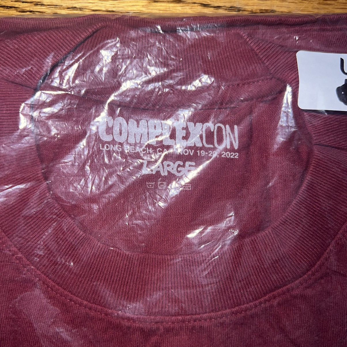 Complex Complexcon Verdy Tee Burgundy Size L Size US L / EU 52-54 / 3 - 3 Thumbnail