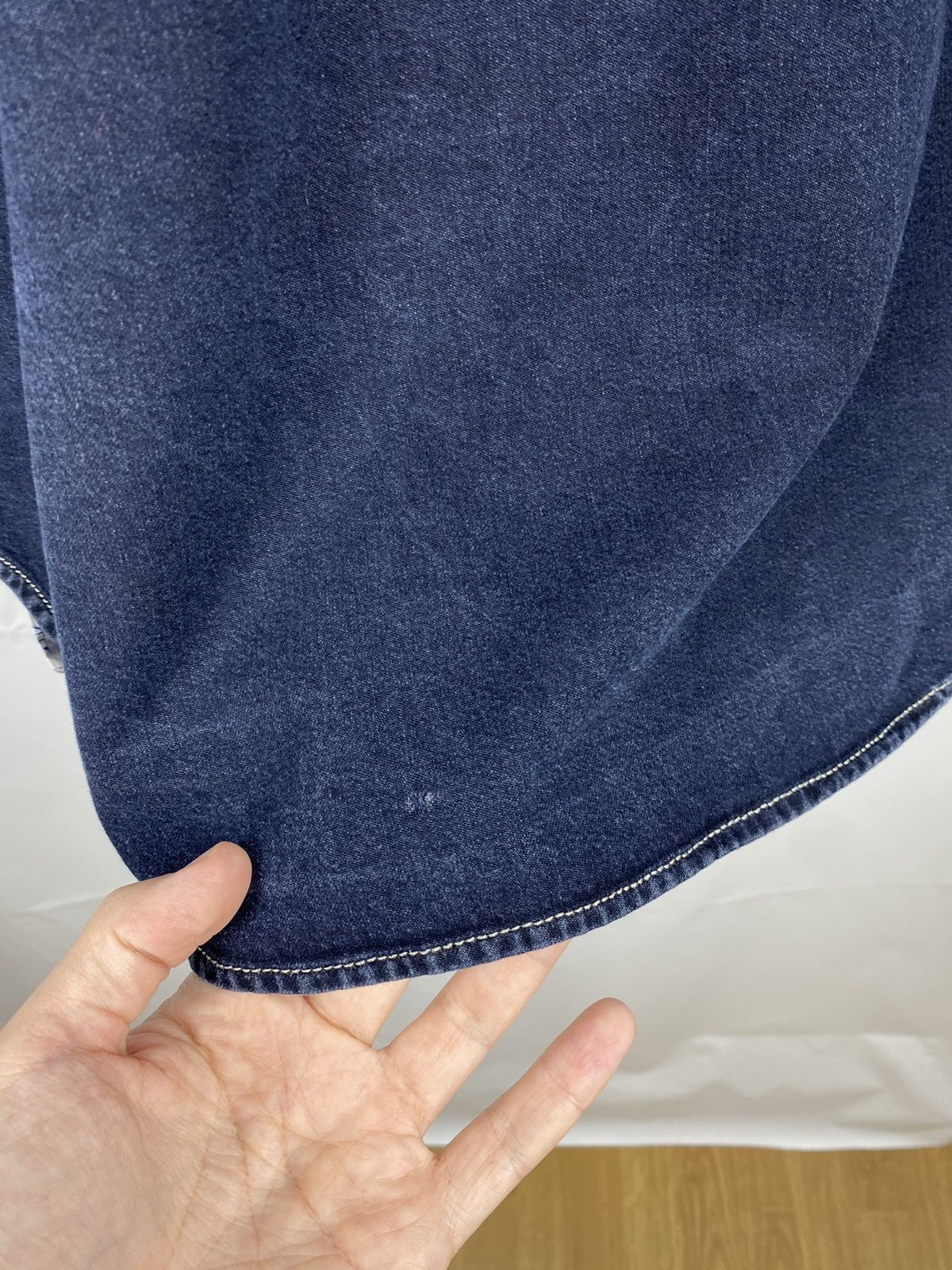 Trussardi × Vintage Vintage Trussardi Number One Denim Shirt size XL Size US XL / EU 56 / 4 - 11 Thumbnail