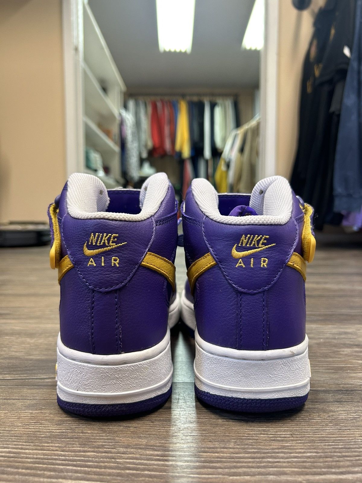 Nike Nike Air Force 1 Mid ‘07 “LA Lakers” Size US 8 / EU 41 - 5 Thumbnail