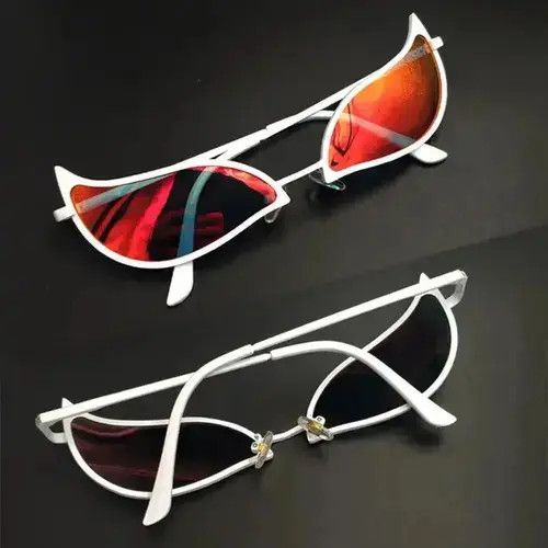 Japanese Brand Doflamingo Cosplay Glasses Anime Cat Eye Sunglasses Size ONE SIZE - 2 Thumbnail