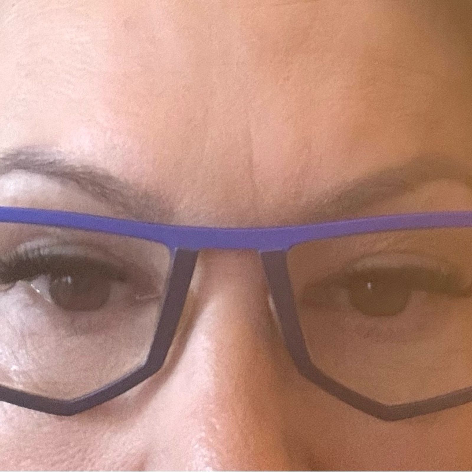 Anne & Valentin Anne et Valentin Blue and Black Geometric Titanium Frames Size ONE SIZE - 6 Thumbnail