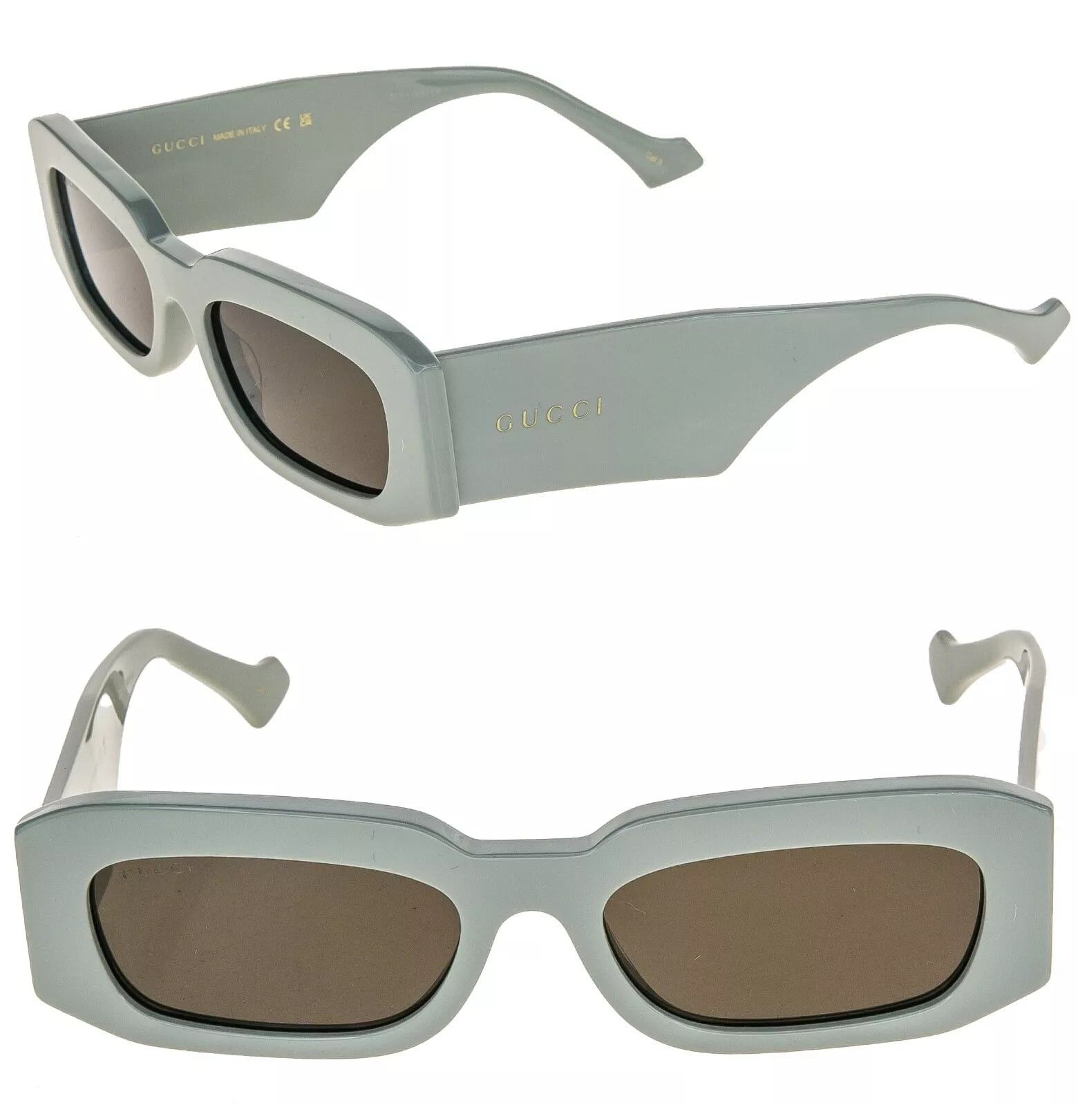 Gucci GUCCI 1426 Sage Green Narrow Slim Gg1426S Sunglasses 004 Size ONE SIZE - 1 Thumbnail