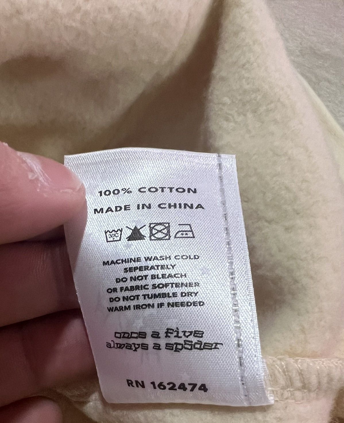 Sp5der Sp5der beluga cream hoodie Size US XL / EU 56 / 4 - 5 Thumbnail