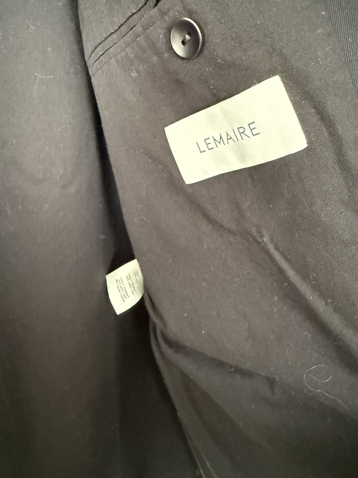 Lemaire Black cotton 3 button jacket Size US L / EU 52-54 / 3 - 3 Thumbnail