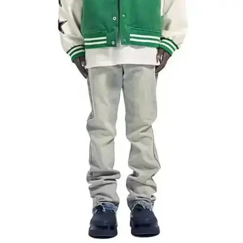 VIBE Blue Light Wash Stacked Denim Jeans Size US 32 / EU 48 - 3 Thumbnail