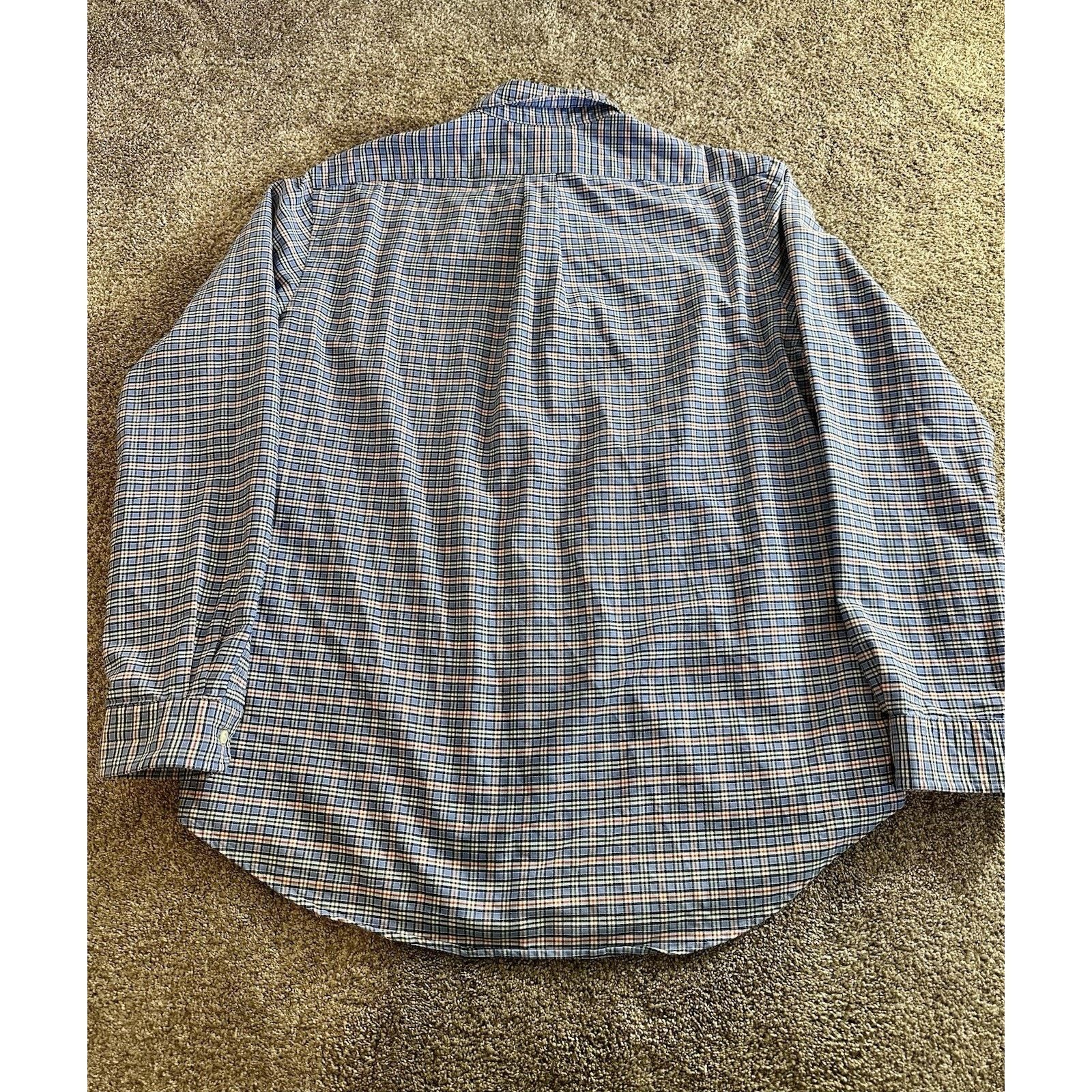 Polo Ralph Lauren Ralph Lauren Dress Shirt Mens XL Plaid Flesh Pony Size US XL / EU 56 / 4 - 9 Thumbnail
