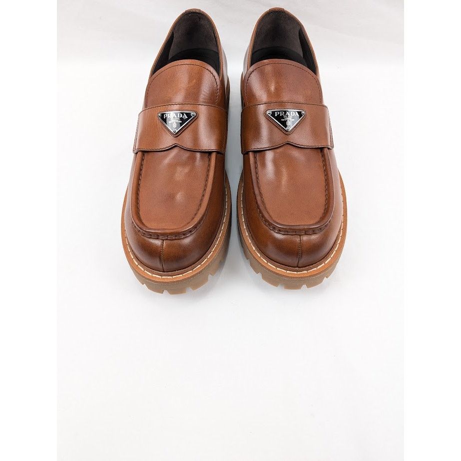 Prada o1rshd1 Calzature Uomo Shoes in Cognac Size US 12 / EU 45 - 13 Thumbnail