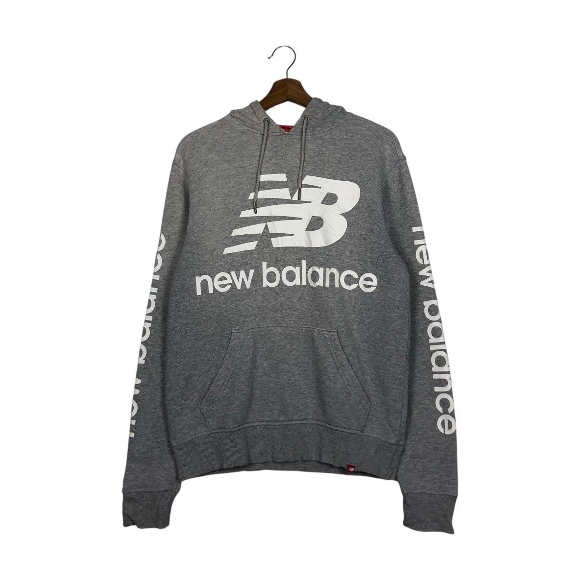 Japanese Brand 📌Vintage Hoodie Sweater New Balance Big Logo Spell Out Size US XS / EU 42 / 0 - 13 Thumbnail