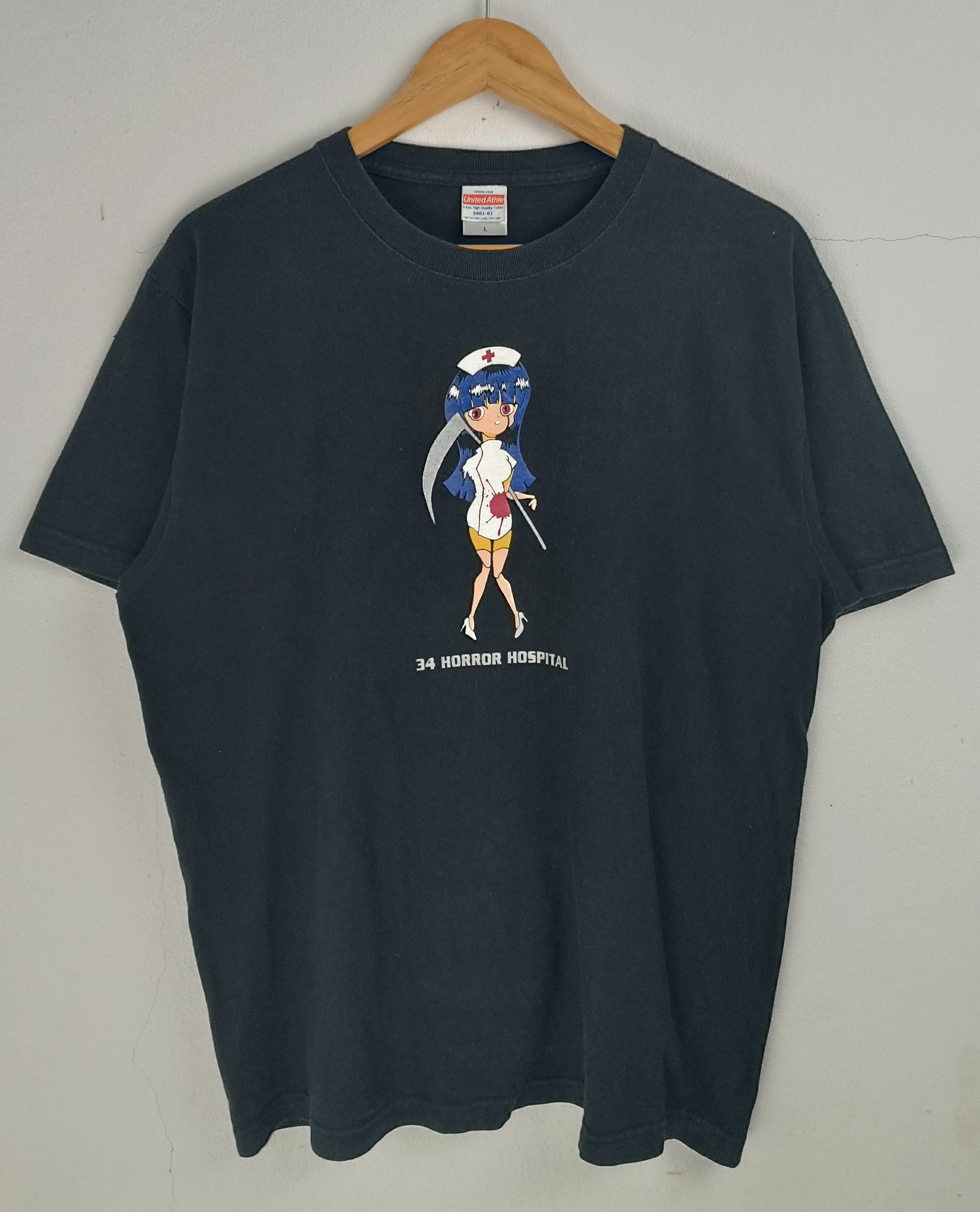 Anime VINTAGE Y2K 34 HORROR HOSPITAL ANIME GAMES JAPANESE STYLE Ts Size US L / EU 52-54 / 3 - 3 Thumbnail