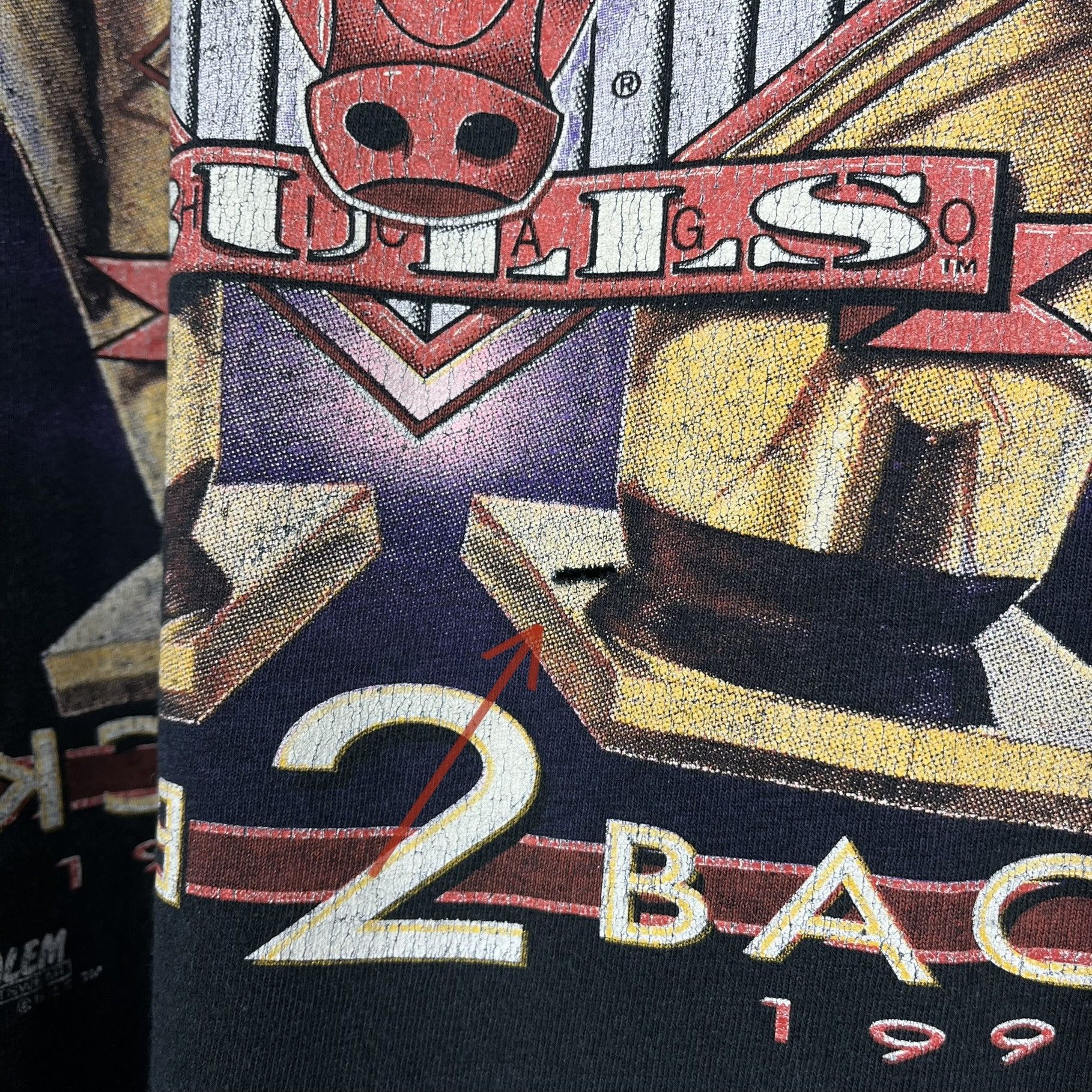NBA Vintage Chicago Bulls NBA World Champs Rare T Shirt 1992 Size US XL / EU 56 / 4 - 15 Thumbnail