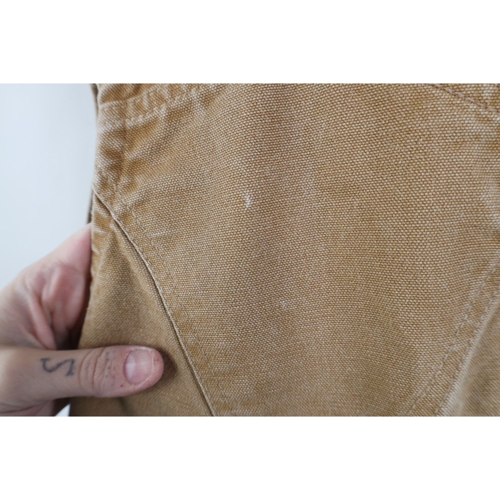 Carhartt Vintage Y2K Carhartt Faded Double Knee Canvas Overalls Size US 36 / EU 52 - 15 Thumbnail