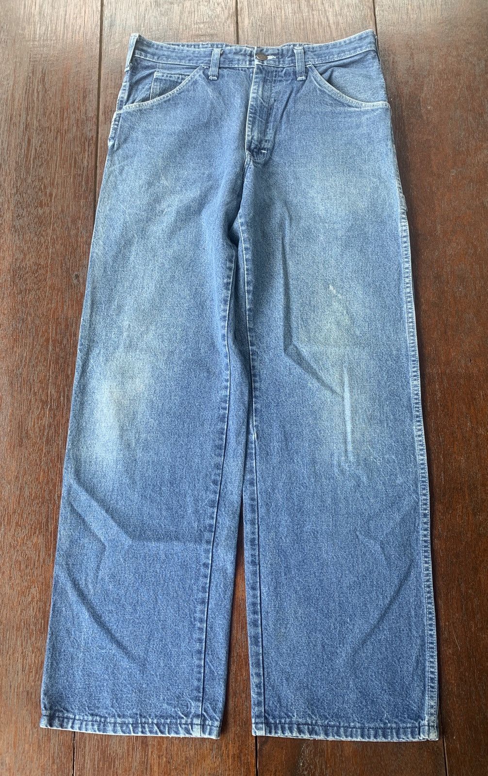 Dickies × Vintage 70s/80s Dickies carpenter talon denim pants made in usa Size US 31 - 2 Thumbnail