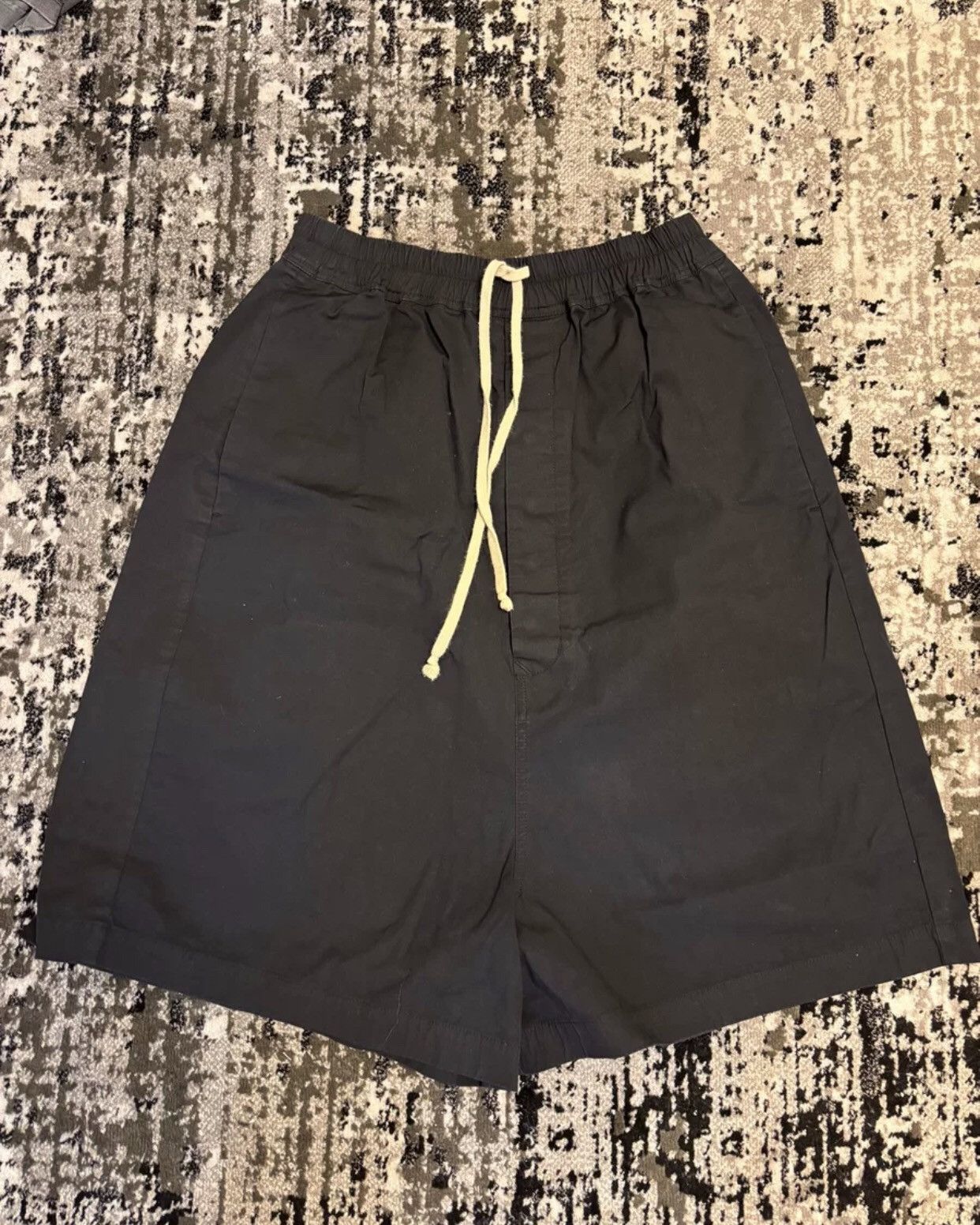 image of Rick Owens Main Line Shorts in Black, Men's (Size 38)