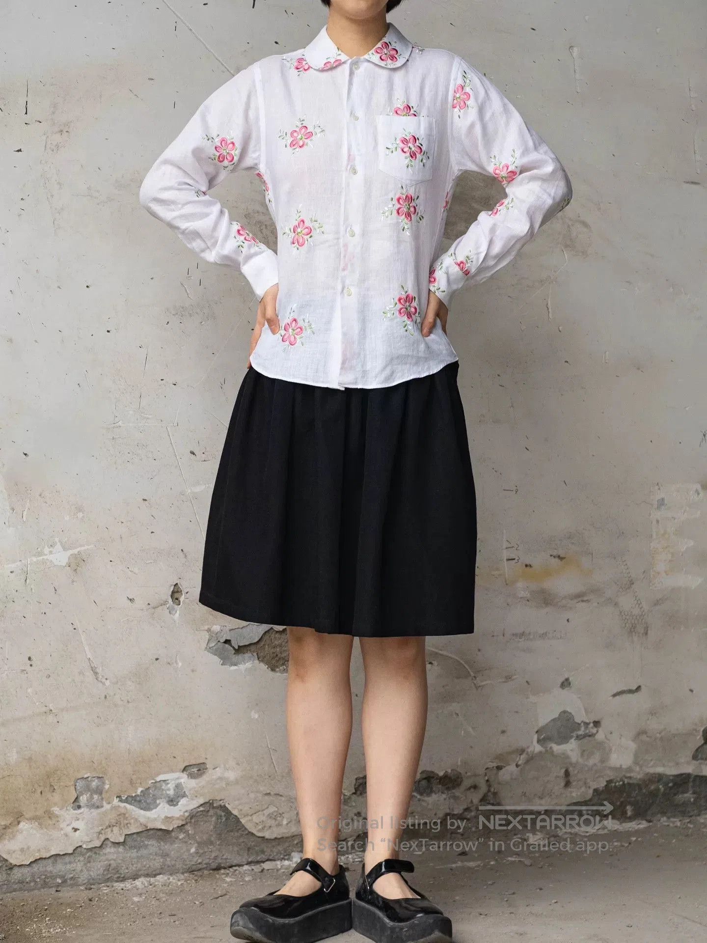 Junya Watanabe junya watanabe floral embroidery shirt. Size US M / EU 48-50 / 2 - 3 Thumbnail
