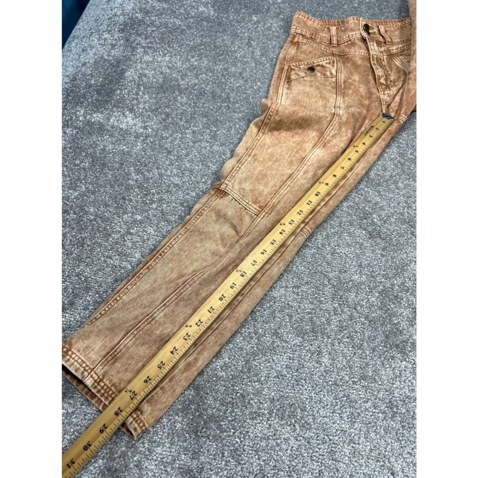 Urban Outfitters Urban Outfitters Jeans Womens 26 Sofia Yoke Acid Wash Brown Straight High Rise Zipper 26 Brown Womens Jeans Urban Outfitters Size 26" / US 2 / IT 38 - 2 Thumbnail
