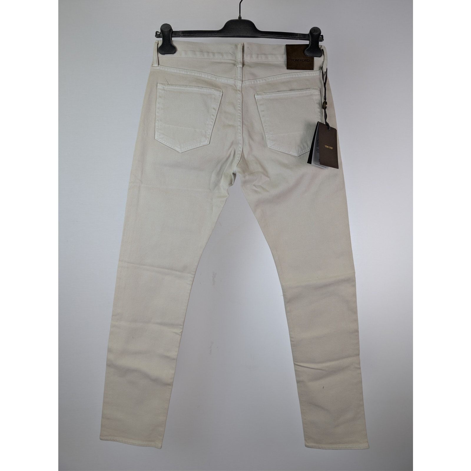 Tom Ford o1rshd1 Slim-Fit Cotton Denim Jeans in Beige Size US 32 / EU 48 - 11 Thumbnail