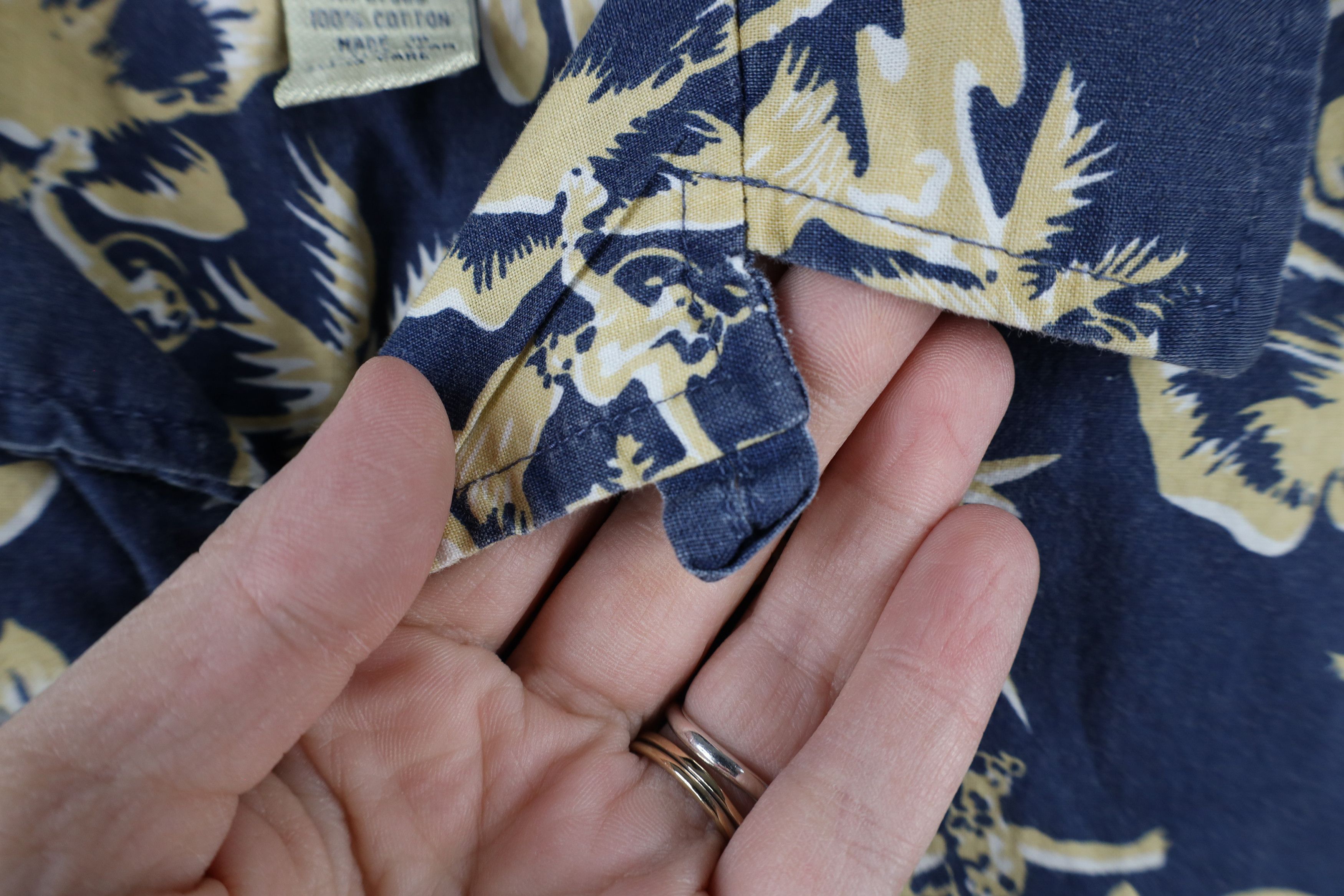 Ocean Pacific × Vintage Vintage 90s Ocean Pacific OP Surf Looped Collar Button Shirt Size US L / EU 52-54 / 3 - 9 Thumbnail