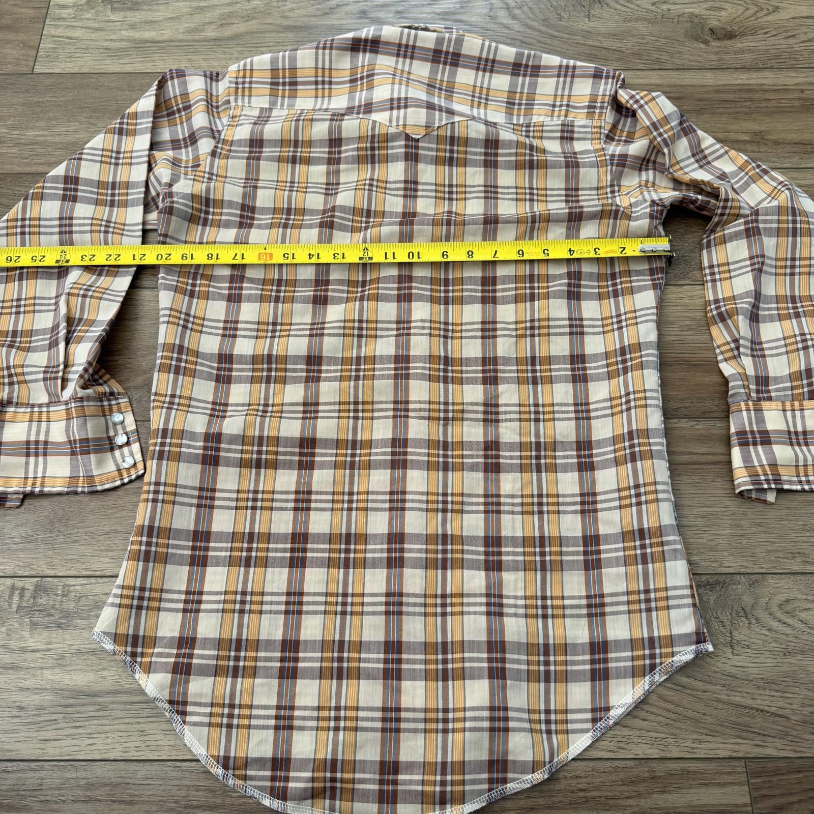 Wrangler Vintage 70s Wrangler Western Permanent Press Snap Shirt Size US S / EU 44-46 / 1 - 7 Thumbnail