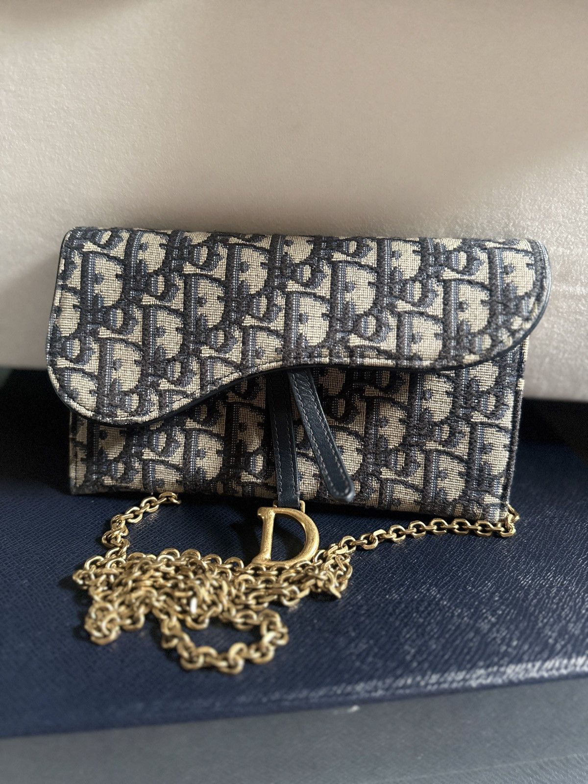 Dior Small Saddle Pouch with Chain Size ONE SIZE - 1 Thumbnail
