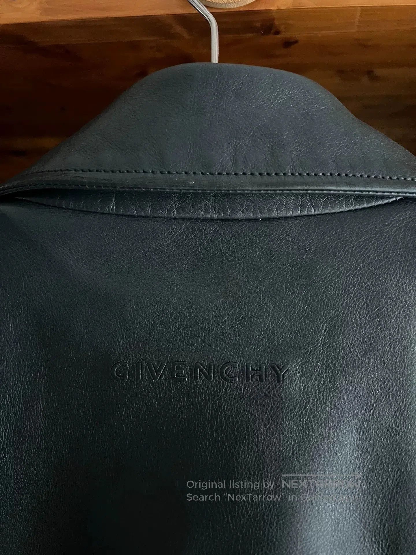 Givenchy Givenchy Blue Leather Biker Jacket. Size US L / EU 52-54 / 3 - 4 Thumbnail