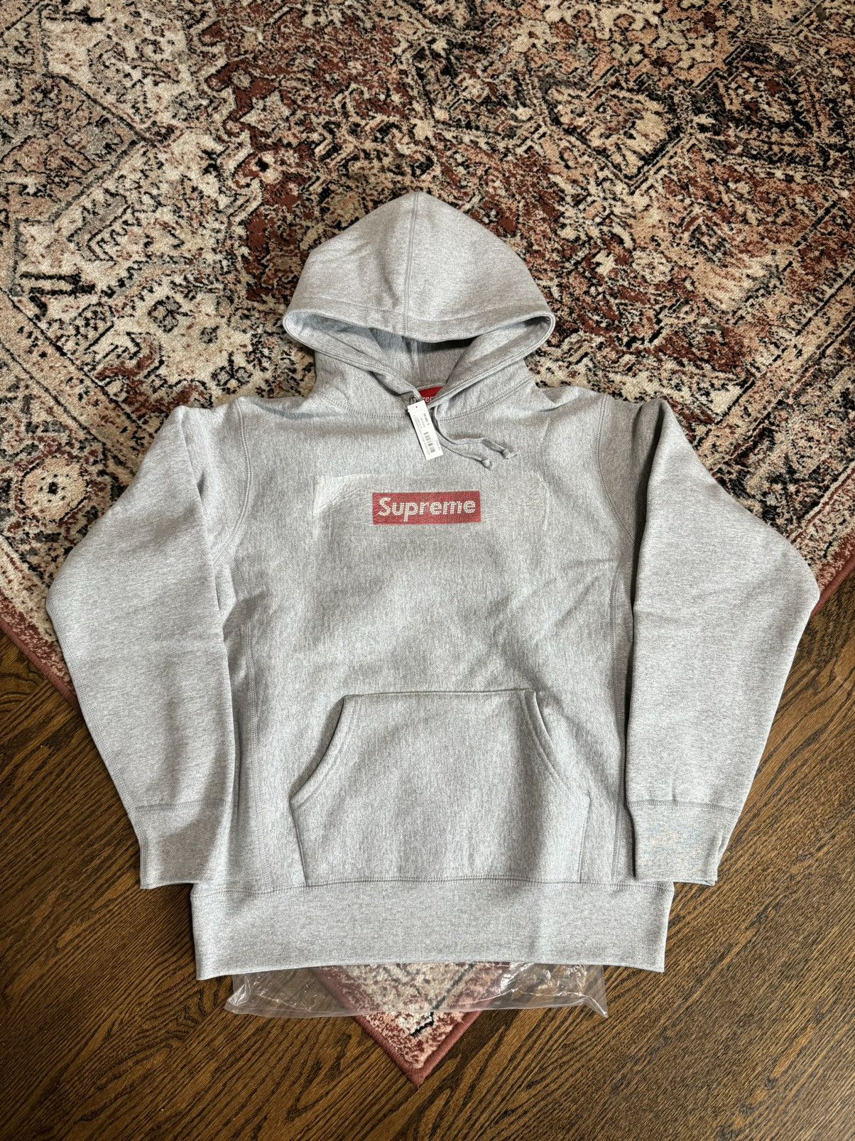 Supreme Supreme Swarovski Box Logo Hooded Sweatshirt | Grailed