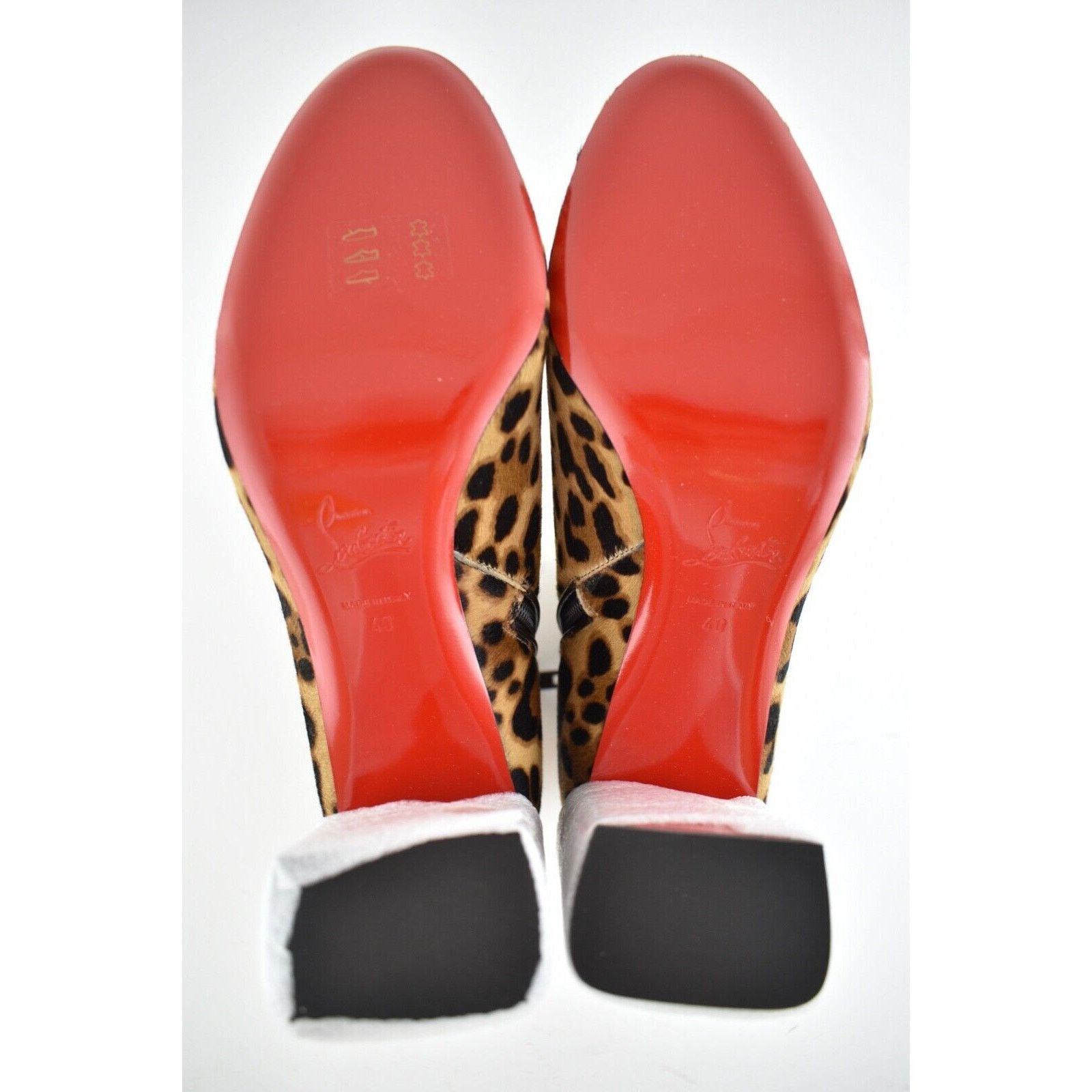 Christian Louboutin Christian Louboutin Castarika 85 Pony Leopard Black Ankle Size US 10 / IT 40 - 11 Thumbnail