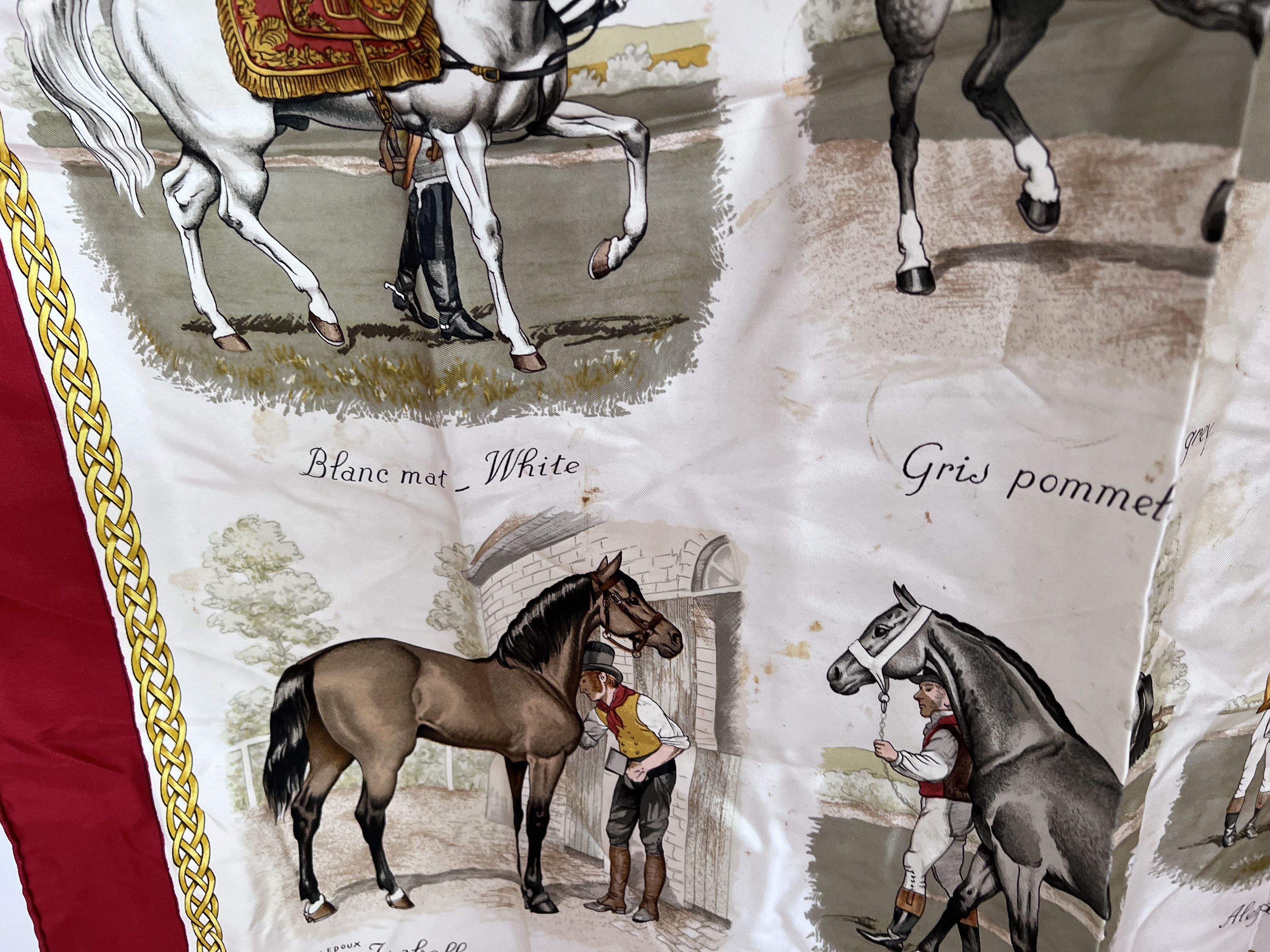 Hermes HERMES SILK SCARF LES ROBES CARRE PHILIPPE LEDOUX HAND ROLL Size ONE SIZE - 5 Thumbnail
