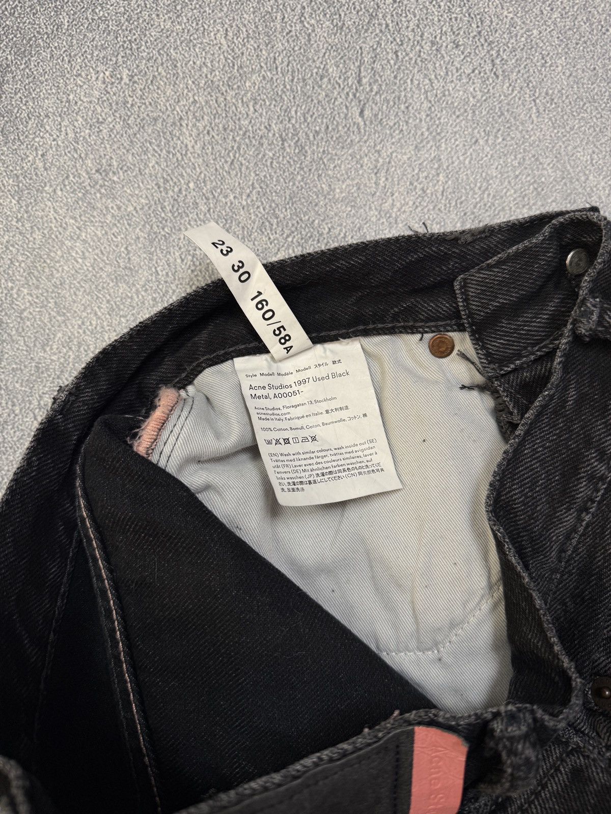 Acne Studios Acne Studios Jeans Denim Skinny Pants Melk Stay Black Size US 26 / EU 42 - 13 Thumbnail