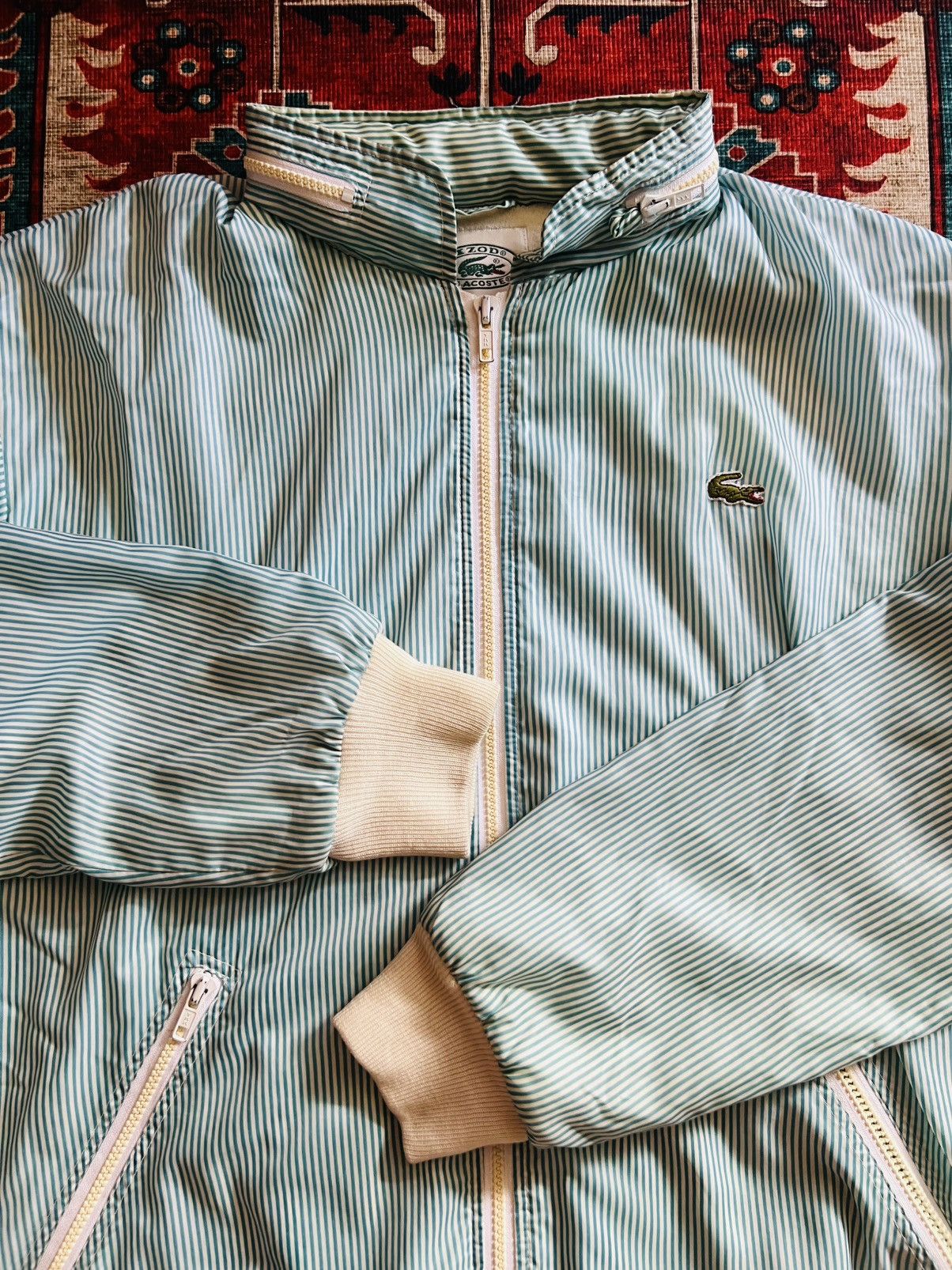 Lacoste Vintage Lacoste IZOD Candy stripe Jacket Size US L / EU 52-54 / 3 - 5 Thumbnail