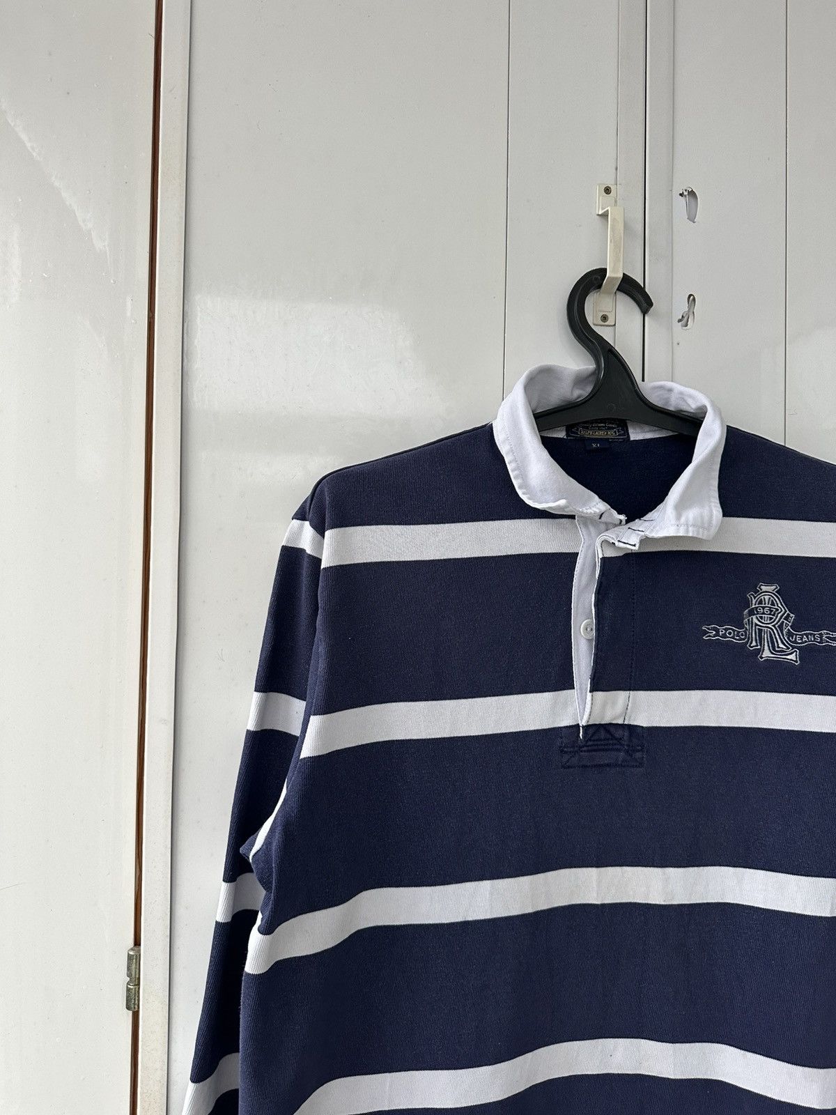 Polo Ralph Lauren Vintage Polo Ralph Lauren Rugby Sweatshirt “R” Logo Size US XL / EU 56 / 4 - 3 Thumbnail