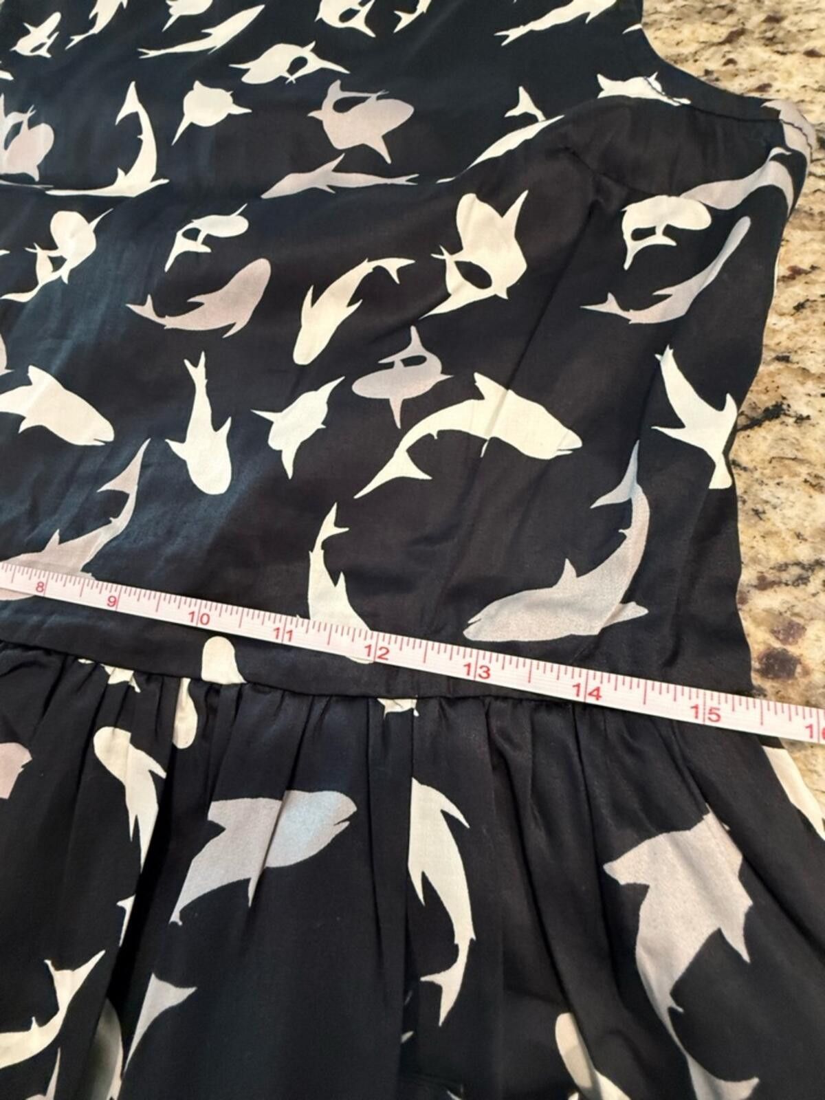 Other ModCloth Shark print mini dress black white resort SZ XS Size XS / US 0-2 / IT 36-38 - 9 Thumbnail