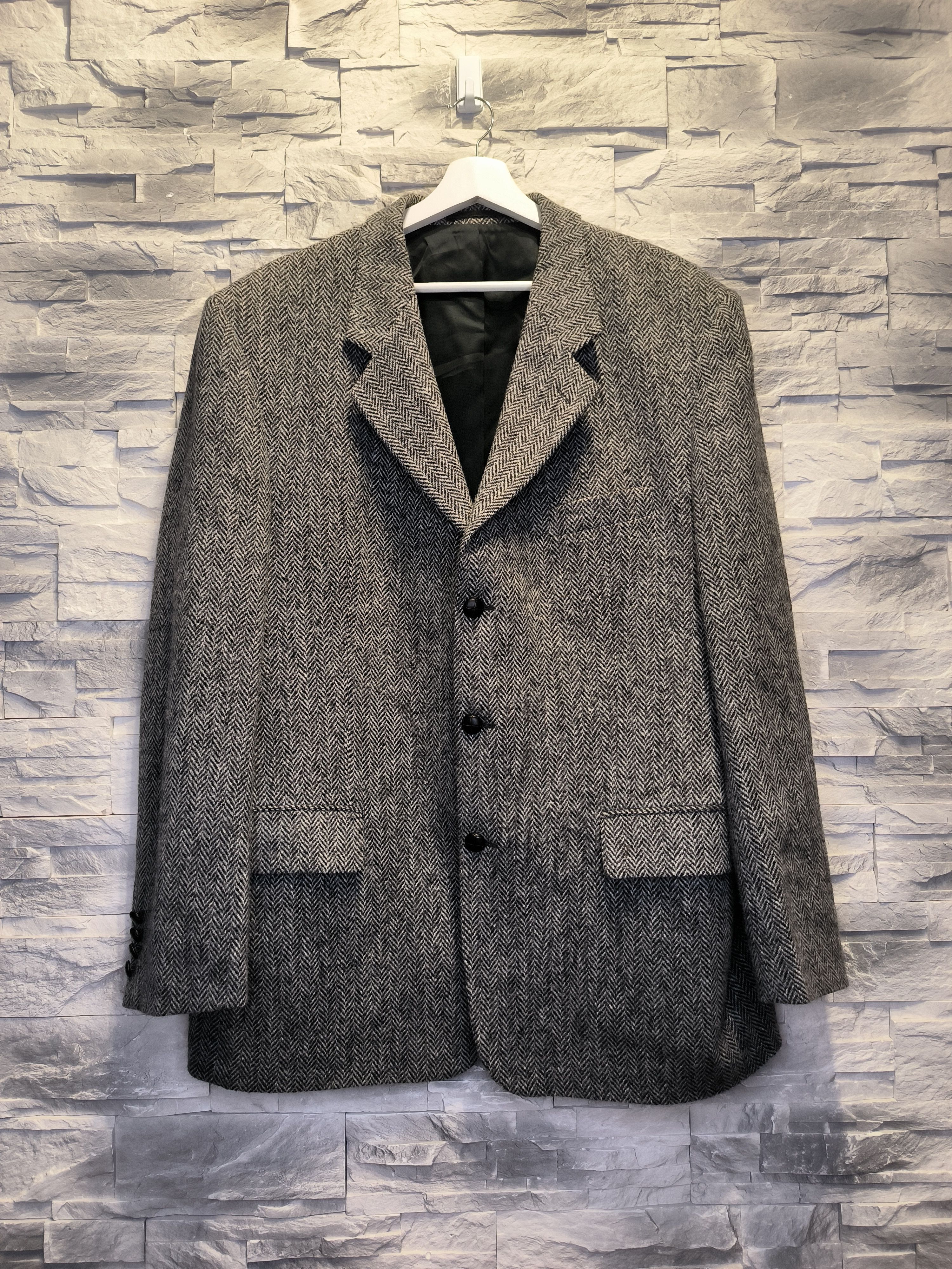 Harris Tweed Harris Tweed Suit Jacket Wool Gray Size 54R - 1 Thumbnail