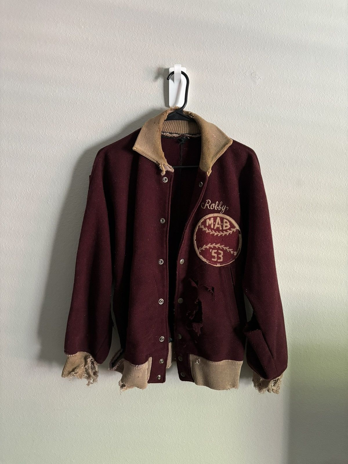 Vintage True Vintage 50s Butwin Thrashed Varsity Jacket Size US XL / EU 56 / 4 - 9 Thumbnail