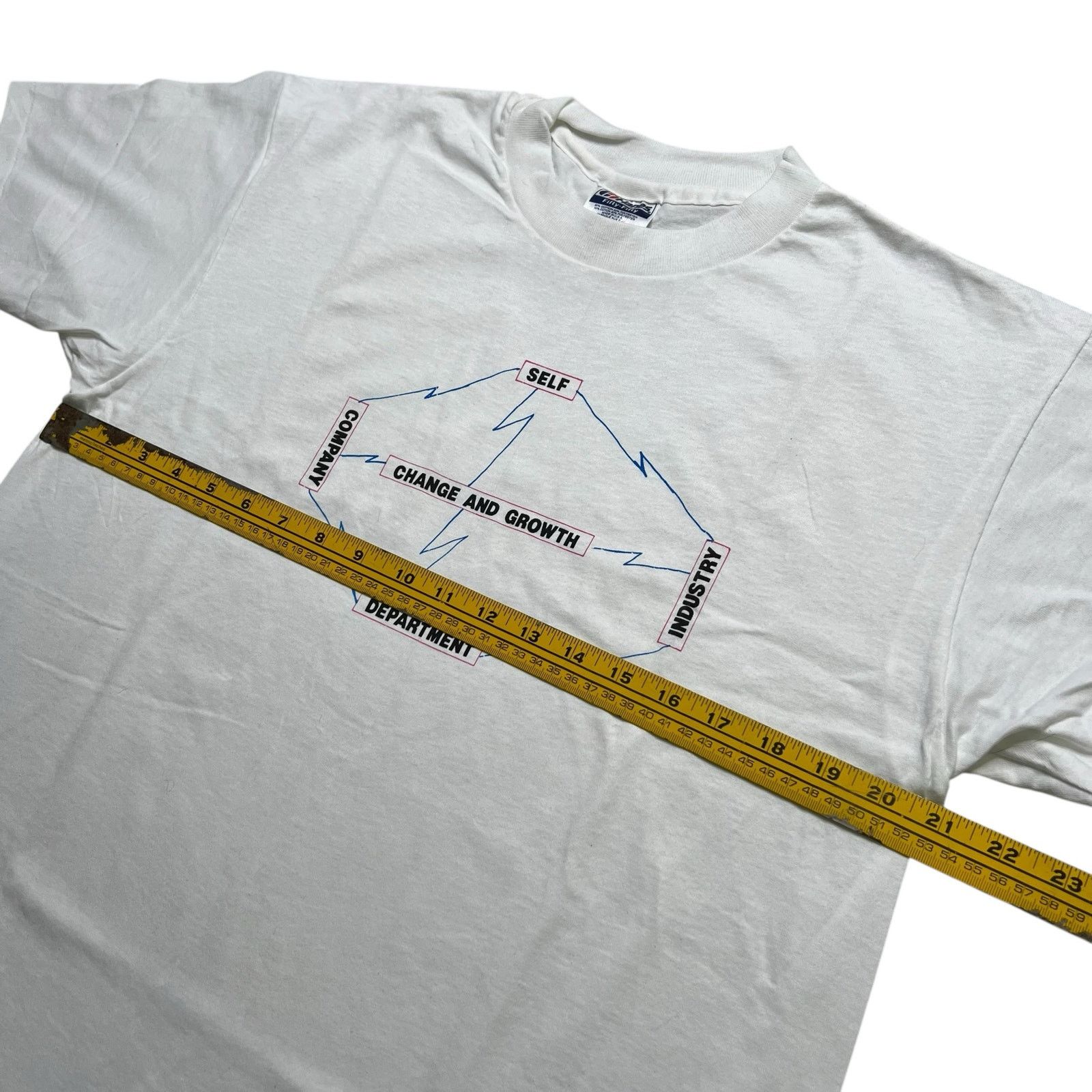 Hanes Vintage Hanes “Change and Growth” Graphic T-Shirt White Sz L Size US L / EU 52-54 / 3 - 6 Thumbnail