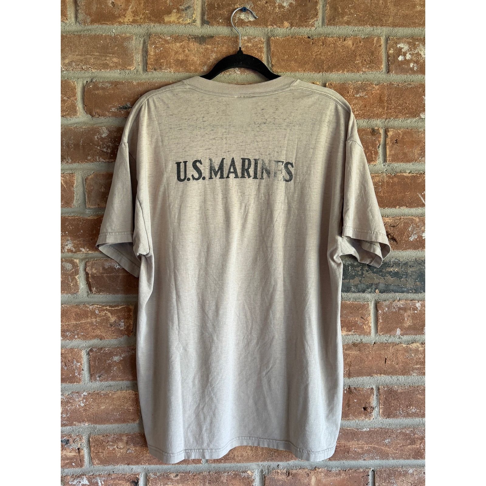 Fruit Of The Loom Vintage U.S. Marines Faded Military Tee Y2K Size US M / EU 48-50 / 2 - 1 Thumbnail