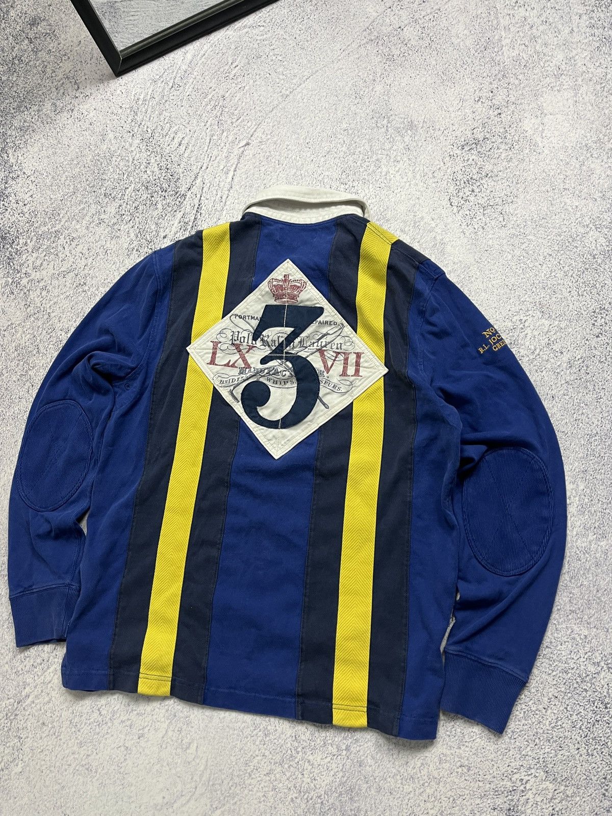 Polo Ralph Lauren × Vintage 🏇🏿Vintage 90’s Polo Ralph Lauren Jockey Racing Rugby Shirt Size US M / EU 48-50 / 2 - 7 Thumbnail