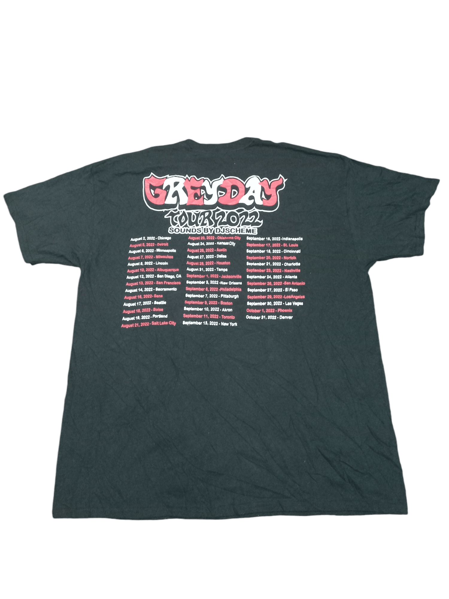 Band Tees × G59 Records SUICIDE Boy / Greyday Tour 2022 Sound By Djscheme Size US XL / EU 56 / 4 - 2 Thumbnail