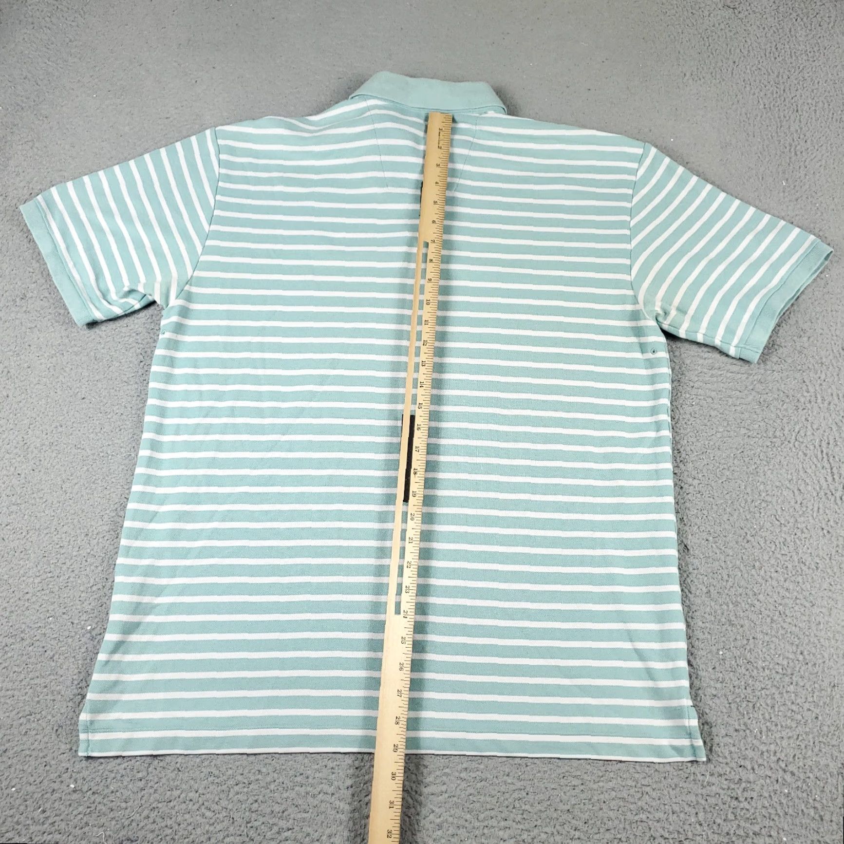 Nautica Nautica Polo Shirt Mens XL Blue White Striped Short Sleeve Casual Button-Front Classic Polo Mens XL Blue Stripe Size US XL / EU 56 / 4 - 6 Thumbnail