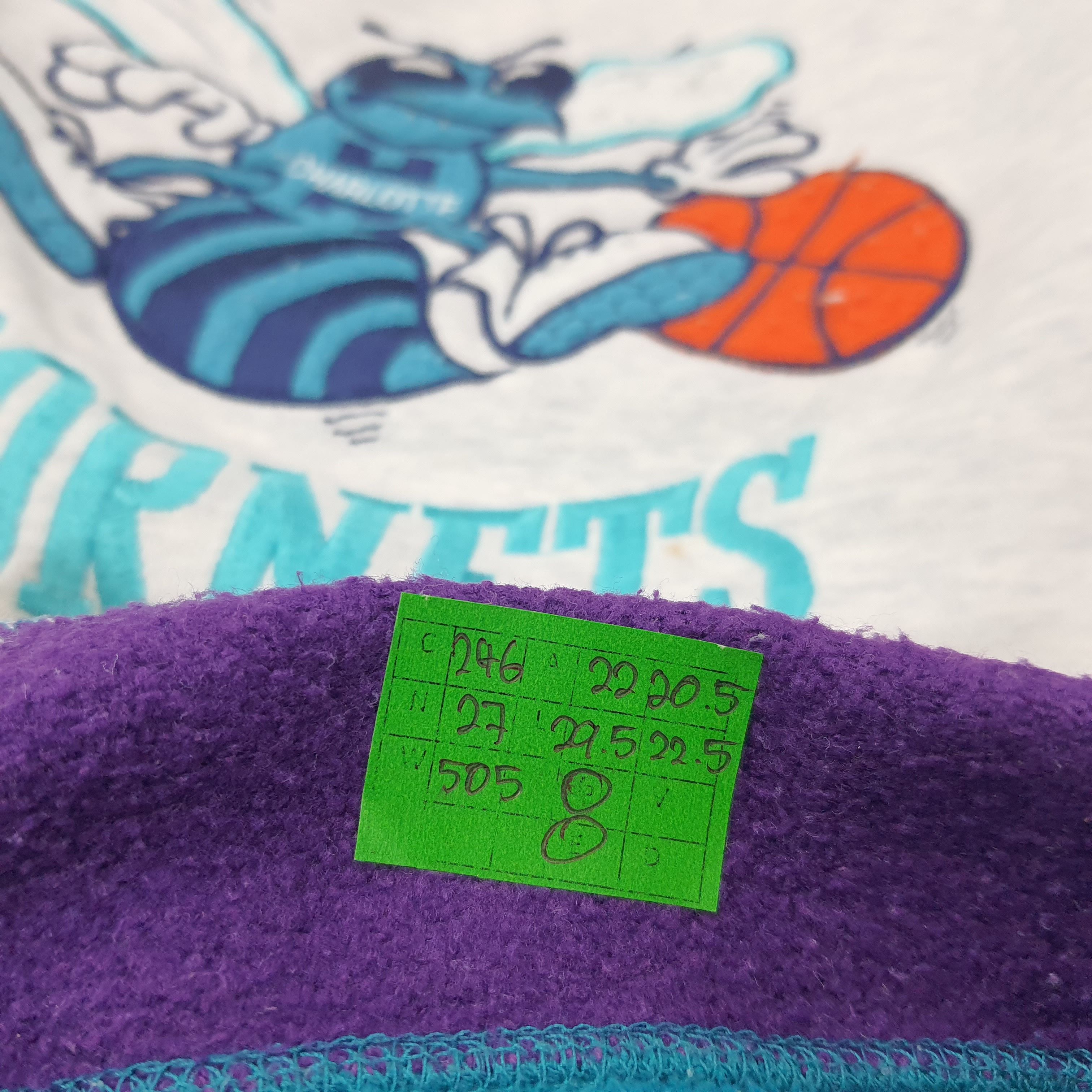 NBA Vintage NBA Charlotte Hornets Team Sports Sweatshirt C246N27 Size US M / EU 48-50 / 2 - 10 Thumbnail