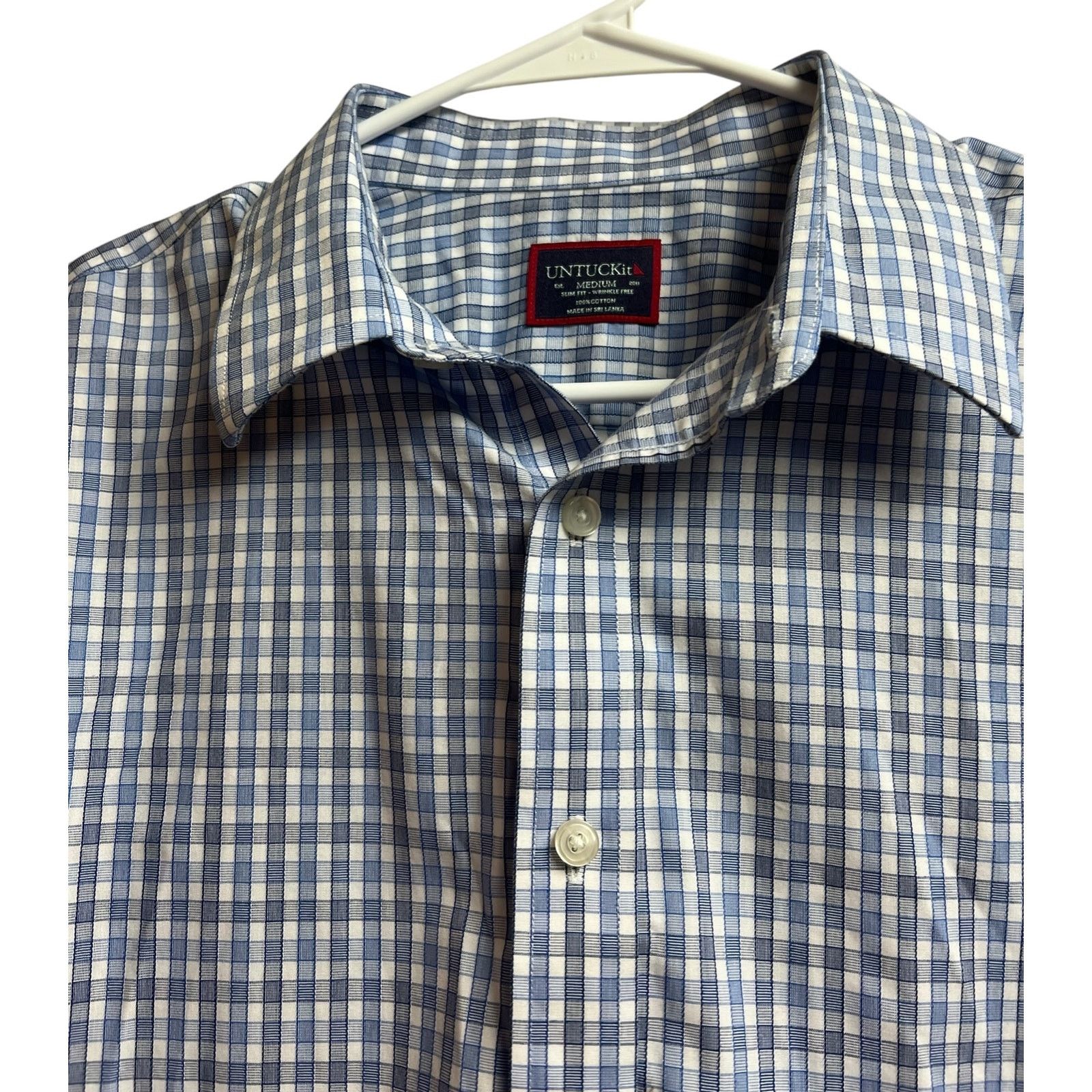 UNTUCKit UNTUCKit Men's Slim Fit 100% Cotton Wrinkle Free Medium Size US M / EU 48-50 / 2 - 3 Thumbnail
