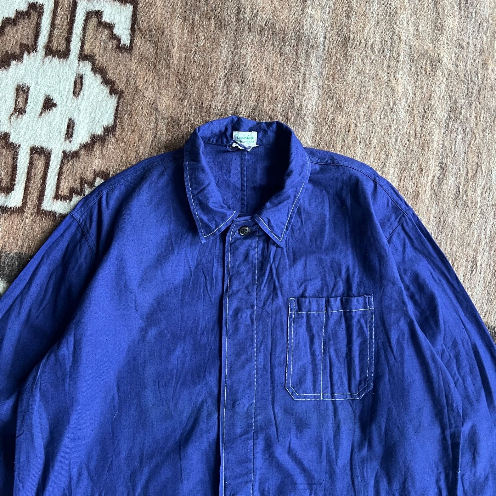 Vintage Vintage French Workwear Chore Utility Jacket 9734AC Size US L / EU 52-54 / 3 - 2 Thumbnail