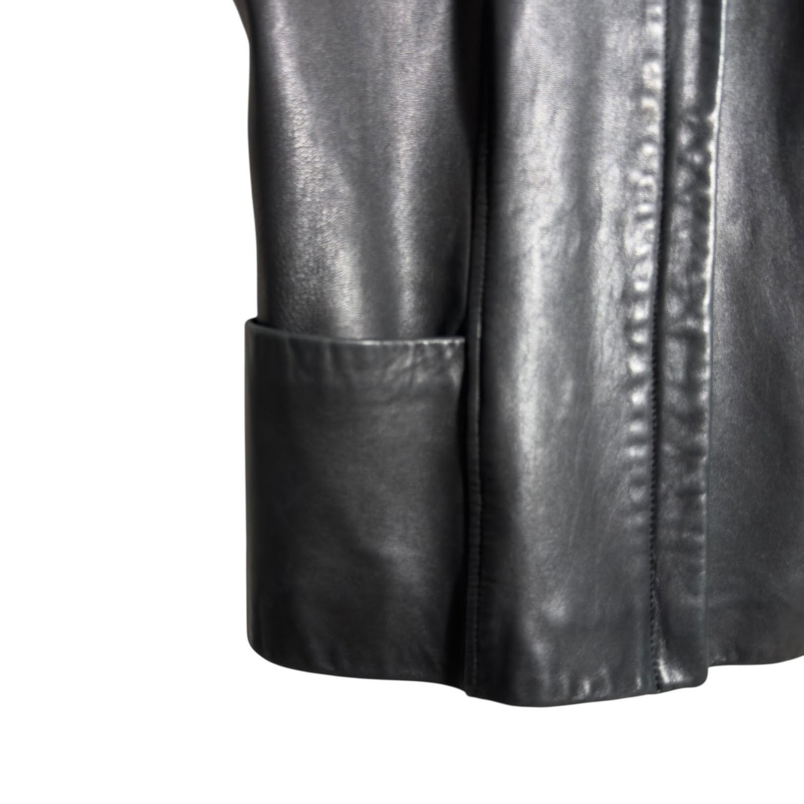 Kenneth Cole Vintage Kenneth Cole Genuine Leather Jacket in Black Womens Size M / US 6-8 / IT 42-44 - 3 Thumbnail