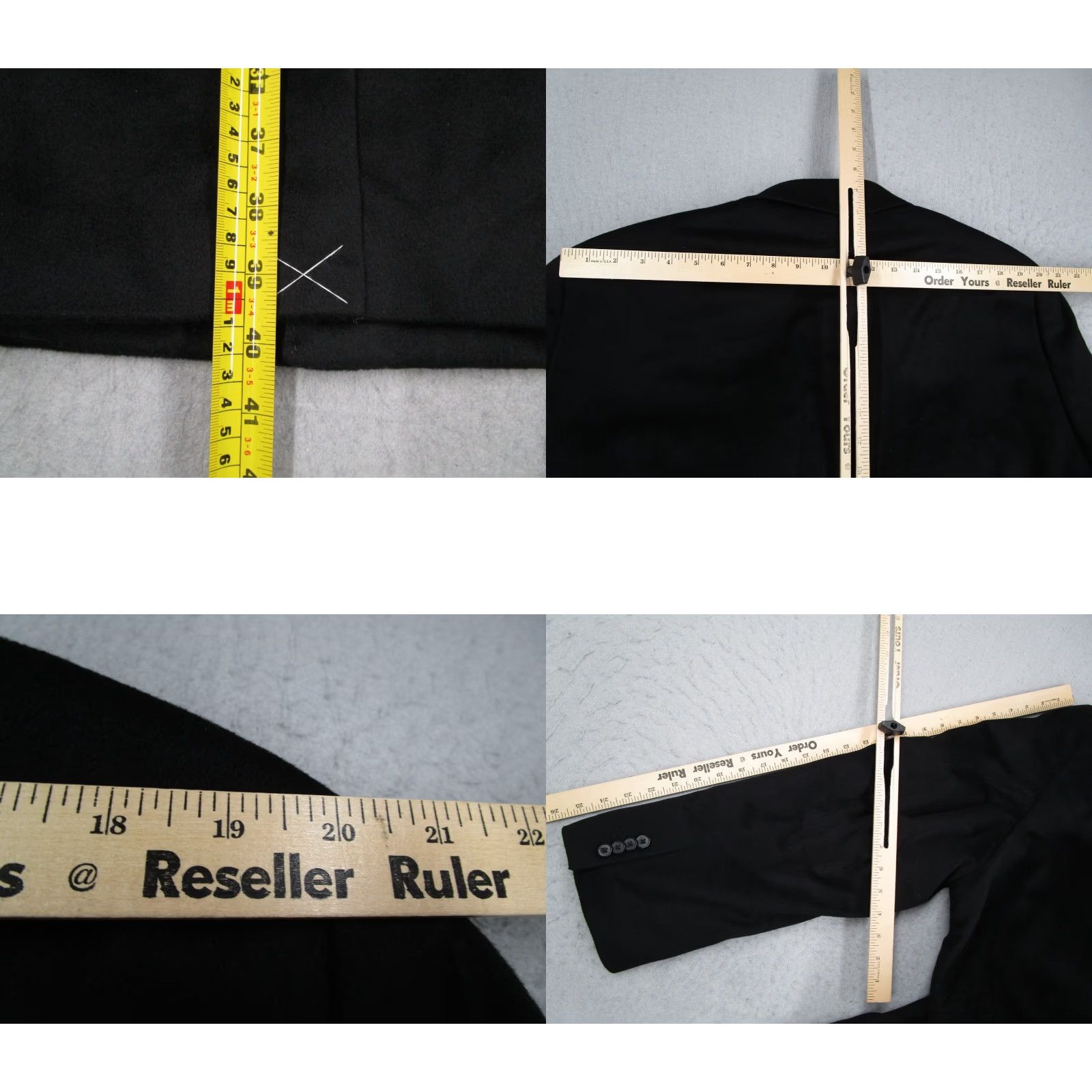 Kenneth Cole KENNETH COLE Jacket Mens Overcoat Black 42 Regular Cashmere Lined Button Up Pockets Long Coat City Classic Designer Outdoor Retro Size US XS / EU 42 / 0 - 8 Thumbnail