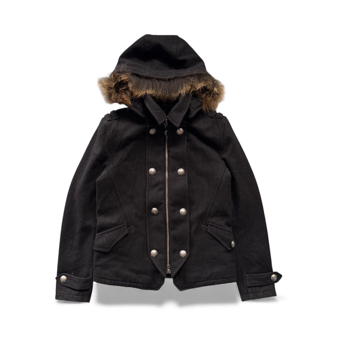 2000s PPFM Gimmick Napoleon Fur Wool Jacket